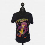 Fitted T-Shirt "Giant Kraken" aus Bio-Baumwolle, schwarz